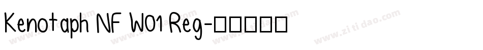 Kenotaph NF W01 Reg字体转换